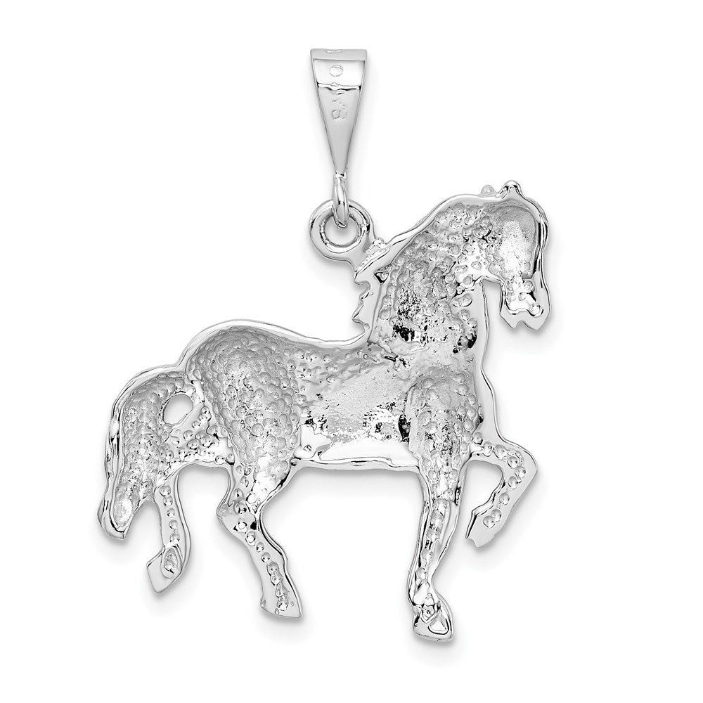 14k White Gold Horse Charm