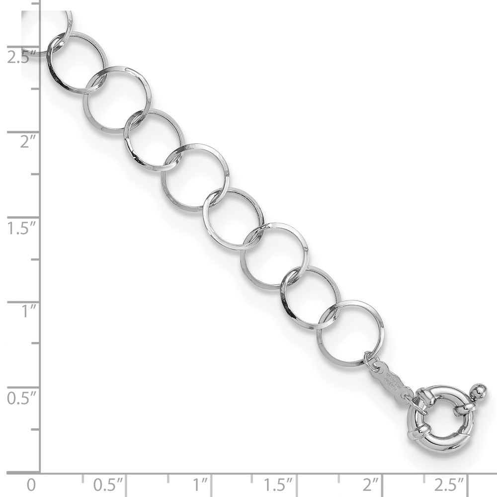 14K WG Circle Bracelet