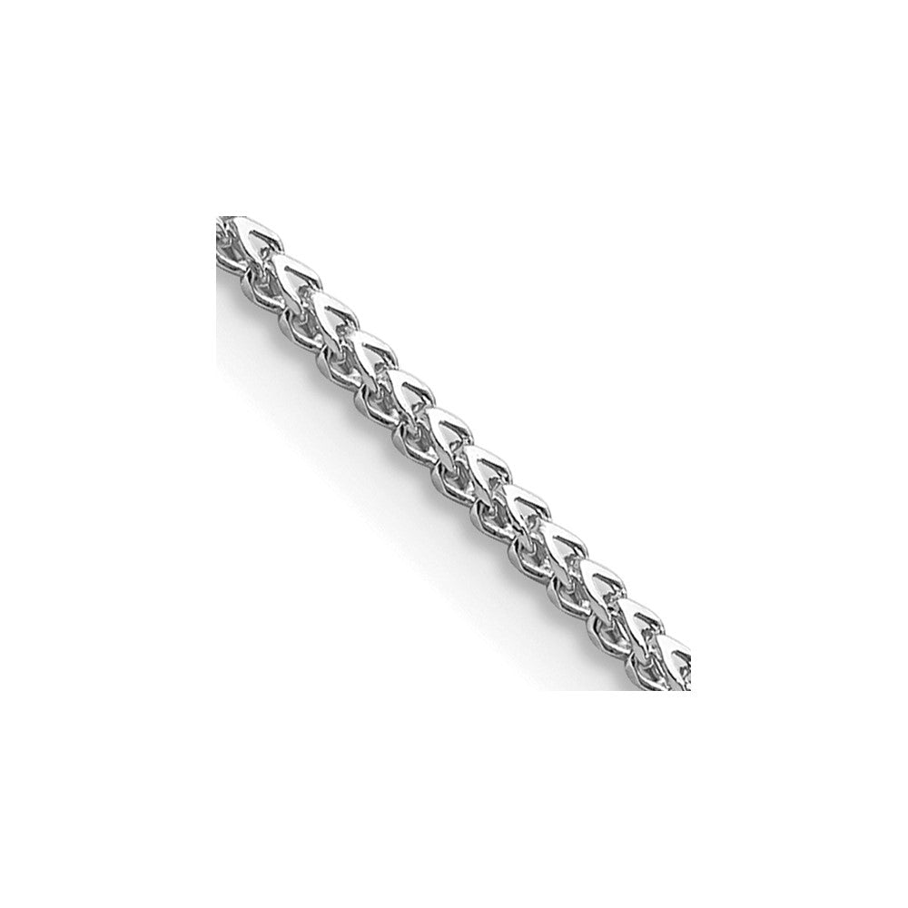 14K White Gold 16 inch 1mm Franco with Lobster Clasp Chain