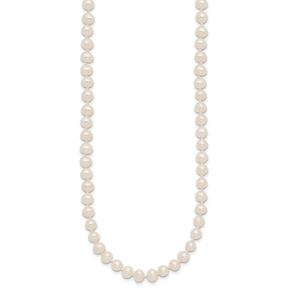 14k 4-5mm White Near Round Freshwater Cultured Pearl Necklace