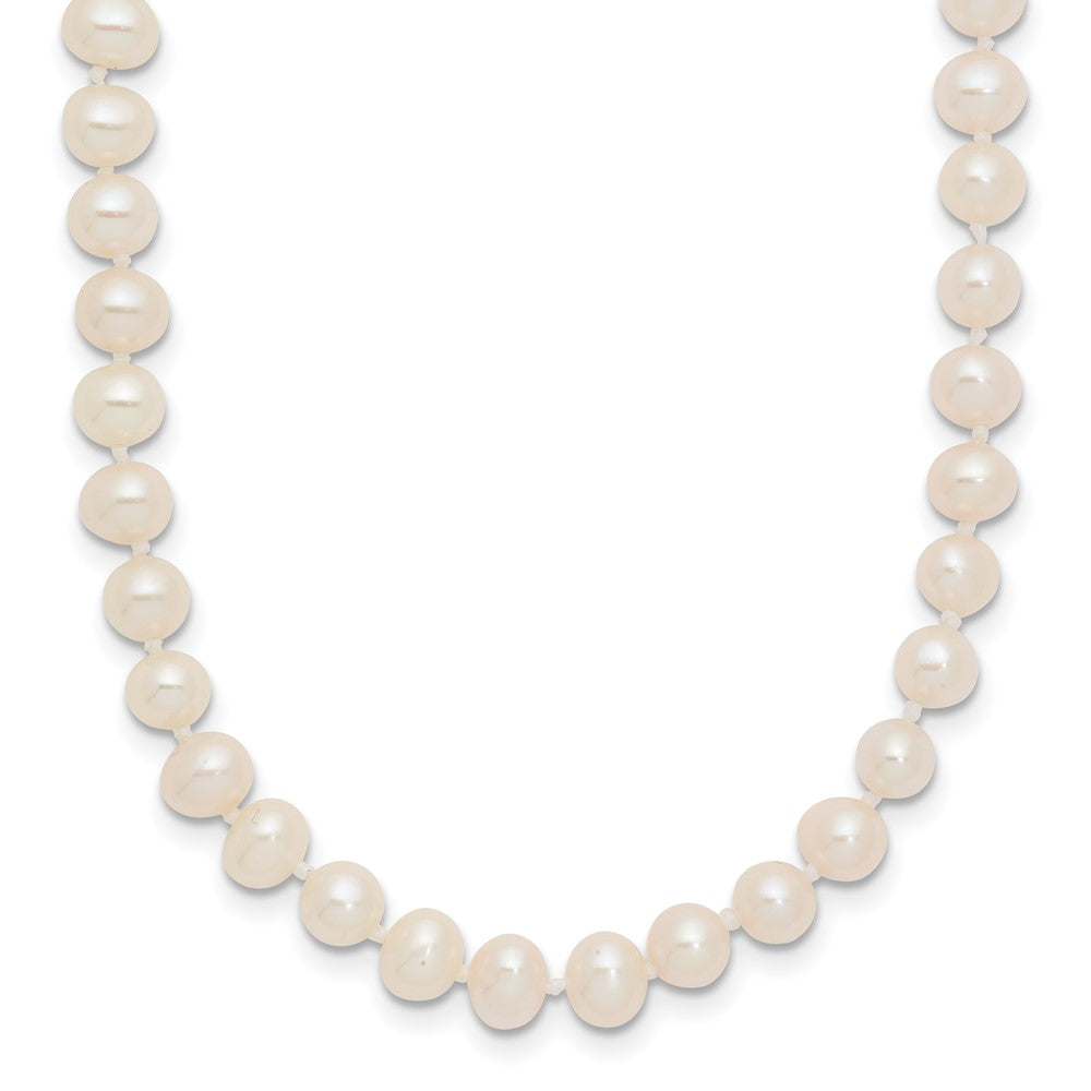 14k 4-5mm White Near Round Freshwater Cultured Pearl Necklace