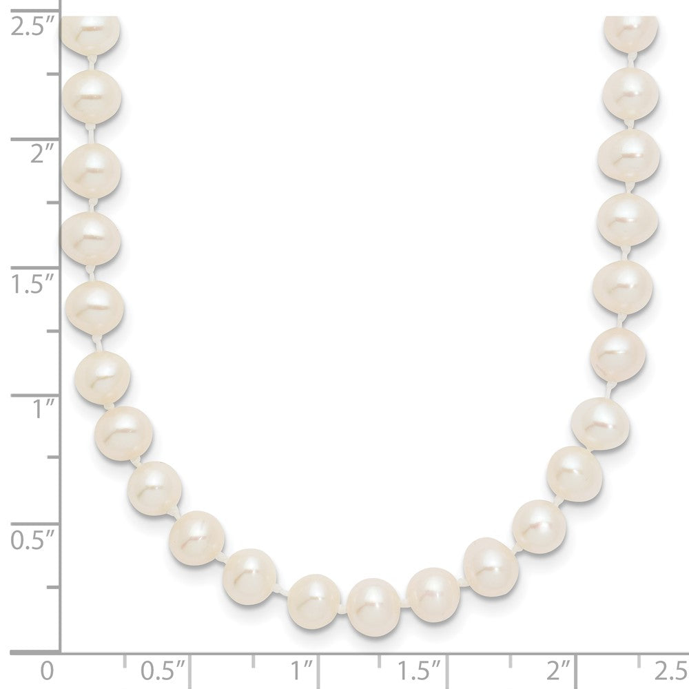 14k 5-6mm White Near Round Freshwater Cultured Pearl Necklace