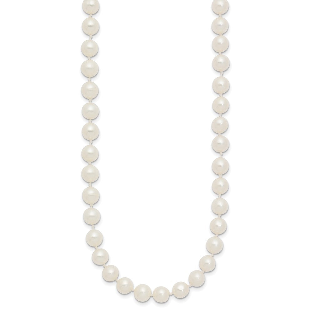 14k 6-7mm White Near Round Freshwater Cultured Pearl Necklace