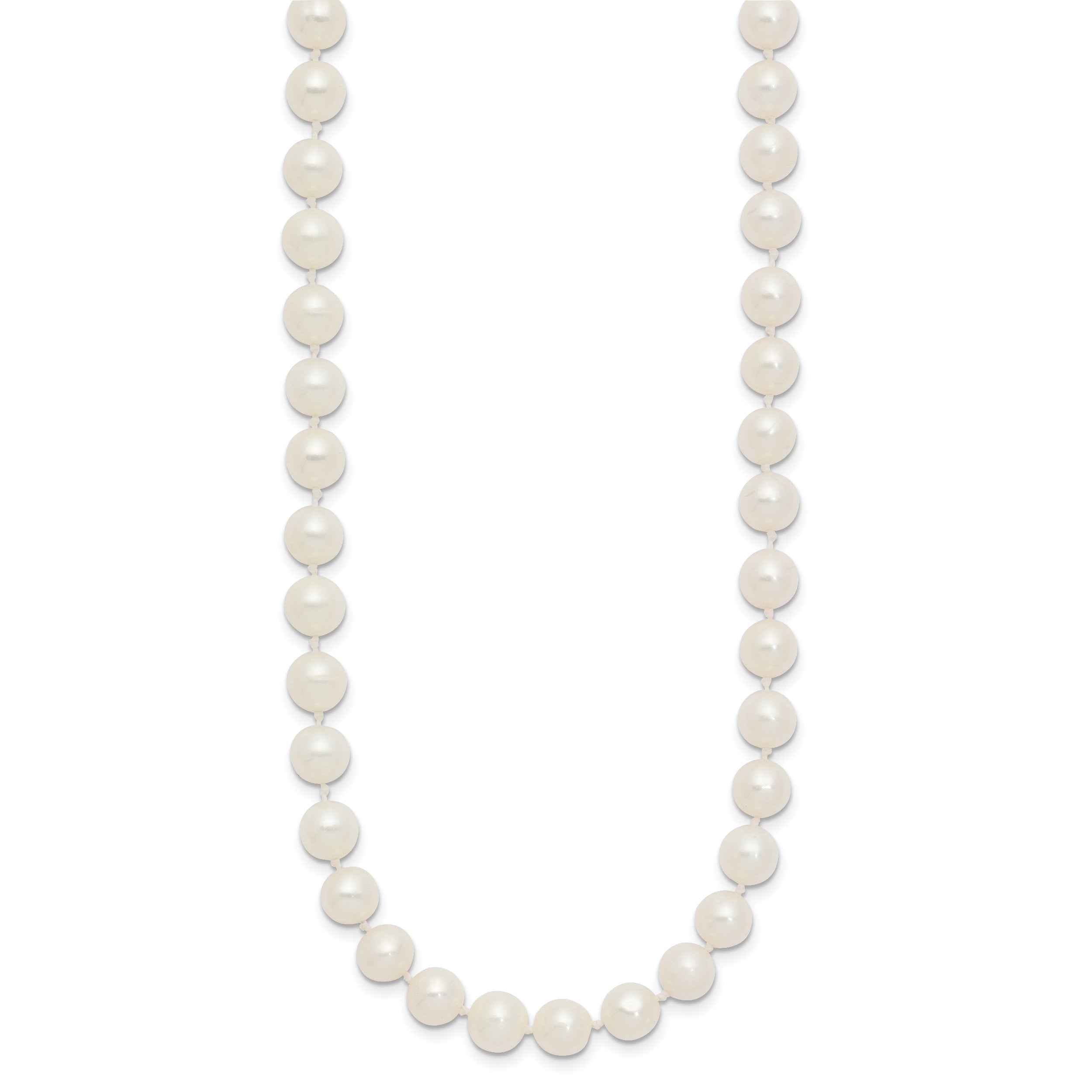 14k 6-7mm White Near Round Freshwater Cultured Pearl Necklace