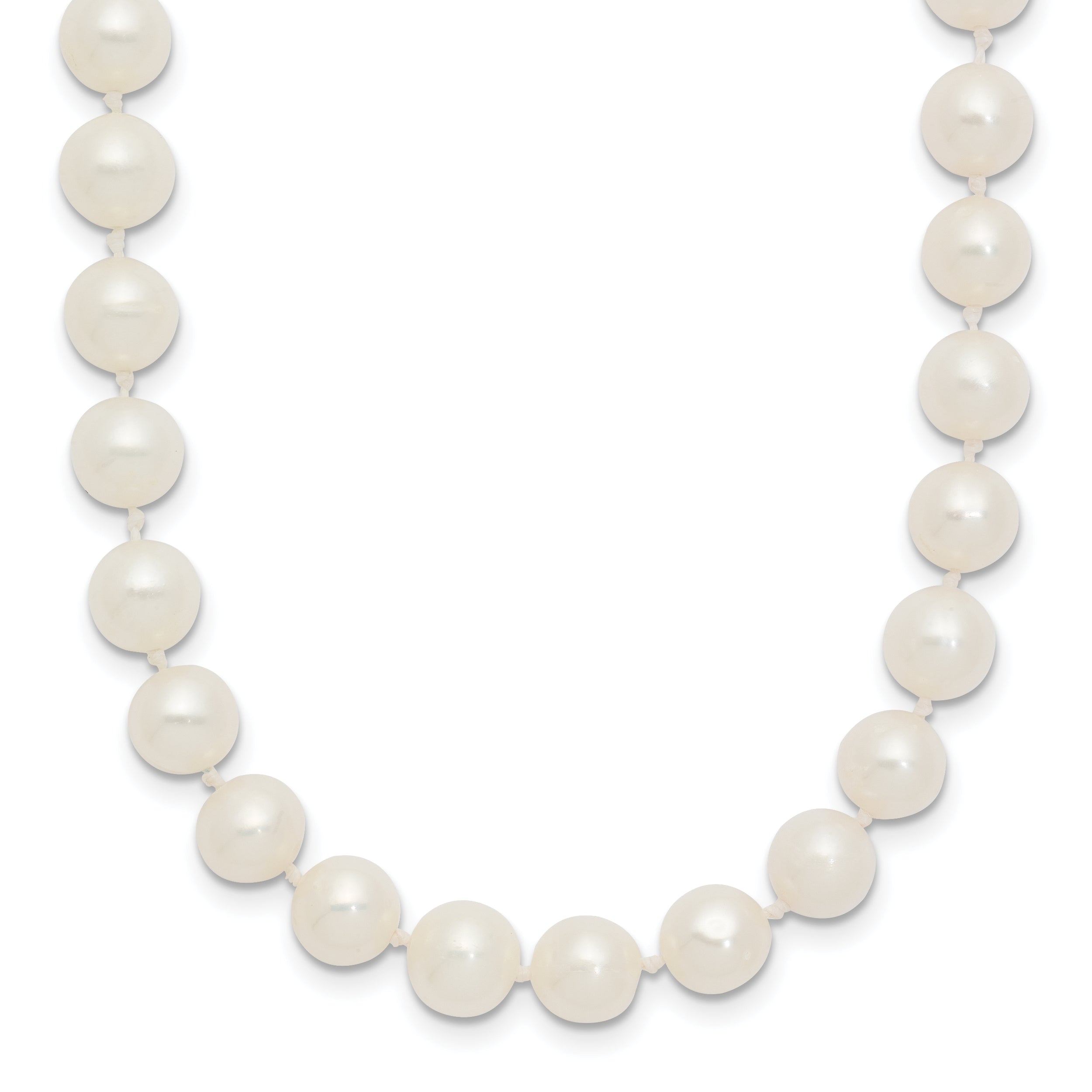 14k 6-7mm White Near Round Freshwater Cultured Pearl Necklace