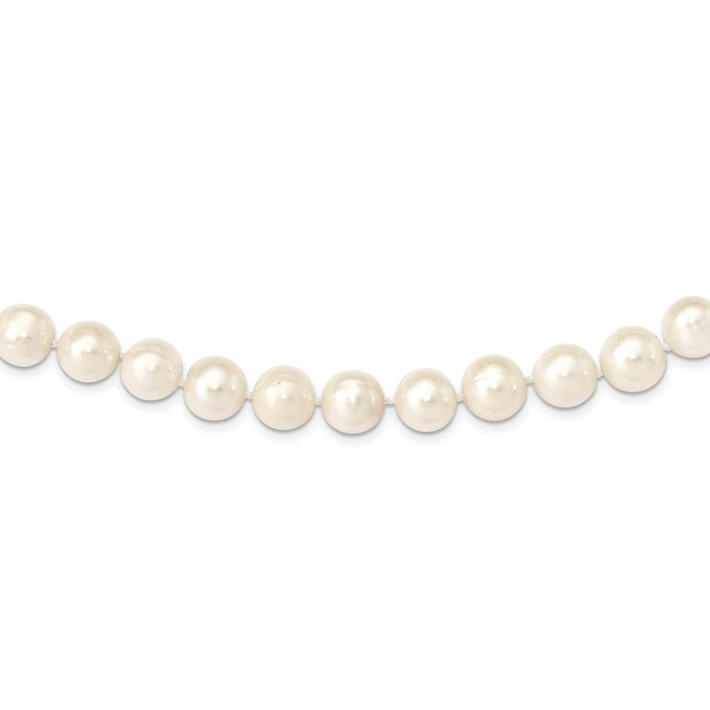 14k 11-12mm White Near Round Freshwater Cultured Pearl Necklace