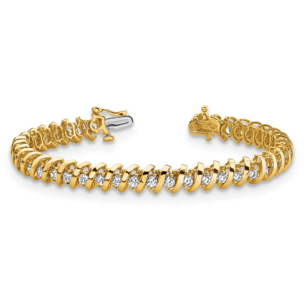 14k 1.6mm Diamond Tennis Bracelet Mounting