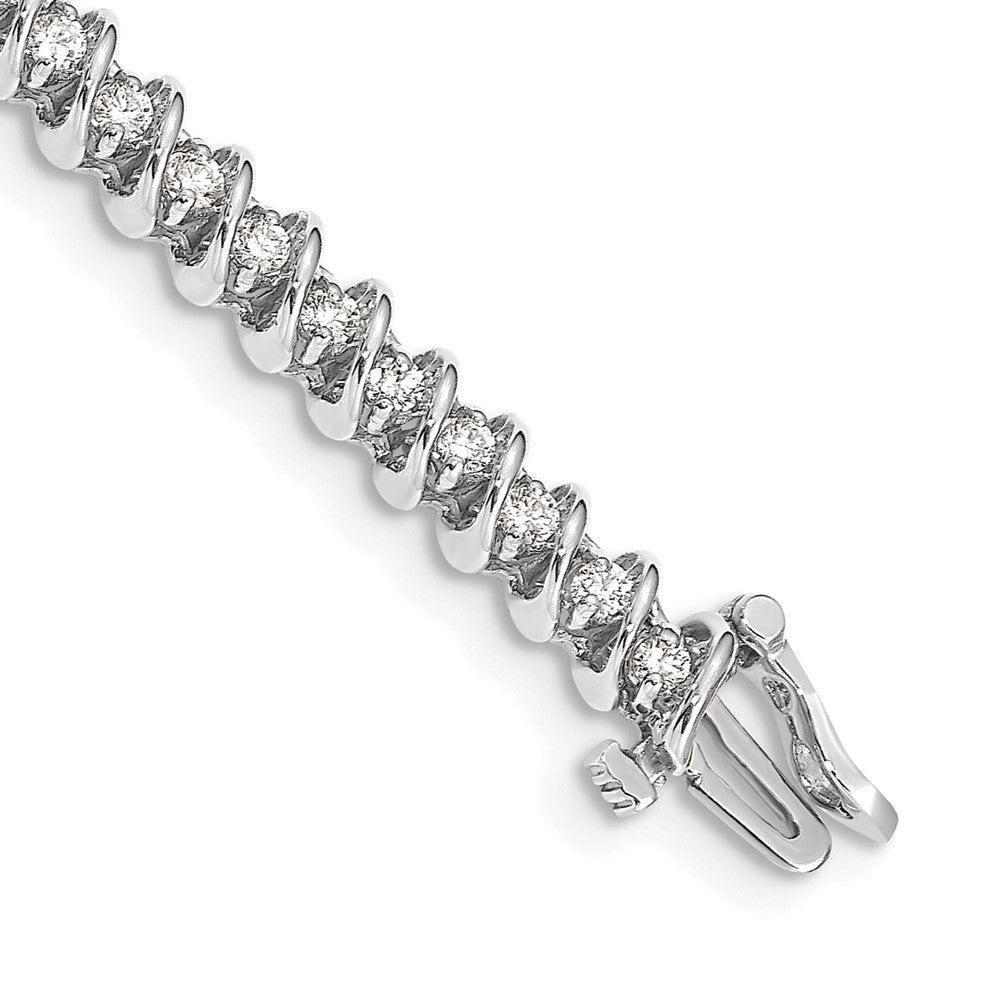 14K White Gold Lab Grown Diamond VS/SI FGH Tennis Bracelet