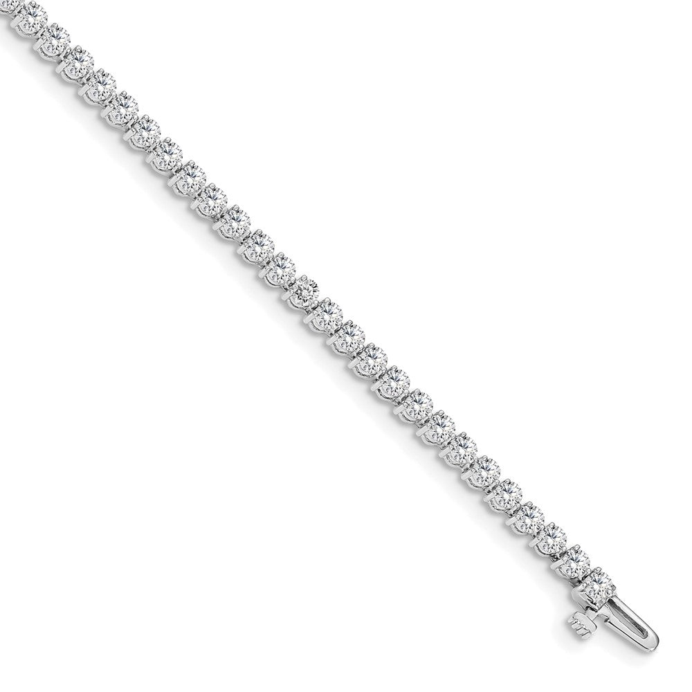 14K White Gold Lab Grown Diamond VS/SI FGH Tennis Bracelet