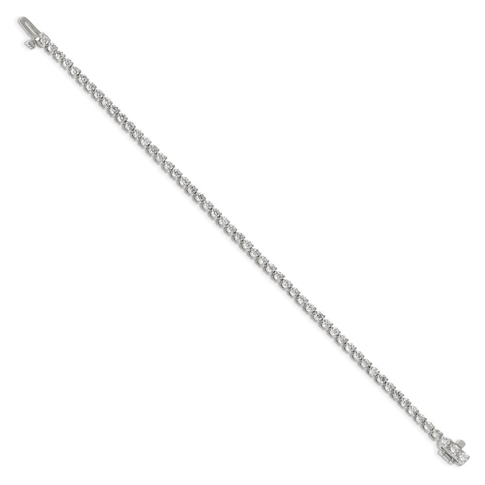 14K White Gold Lab Grown Diamond VS/SI FGH Tennis Bracelet