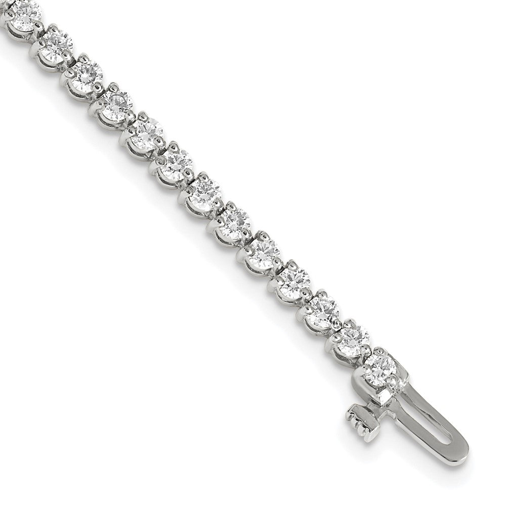 14K White Gold Lab Grown Diamond VS/SI FGH Tennis Bracelet