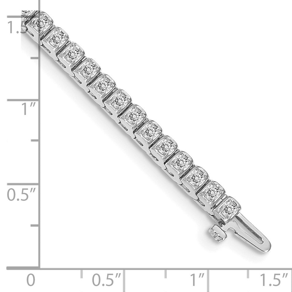 14K White Gold Diamond Bracelet Mounting