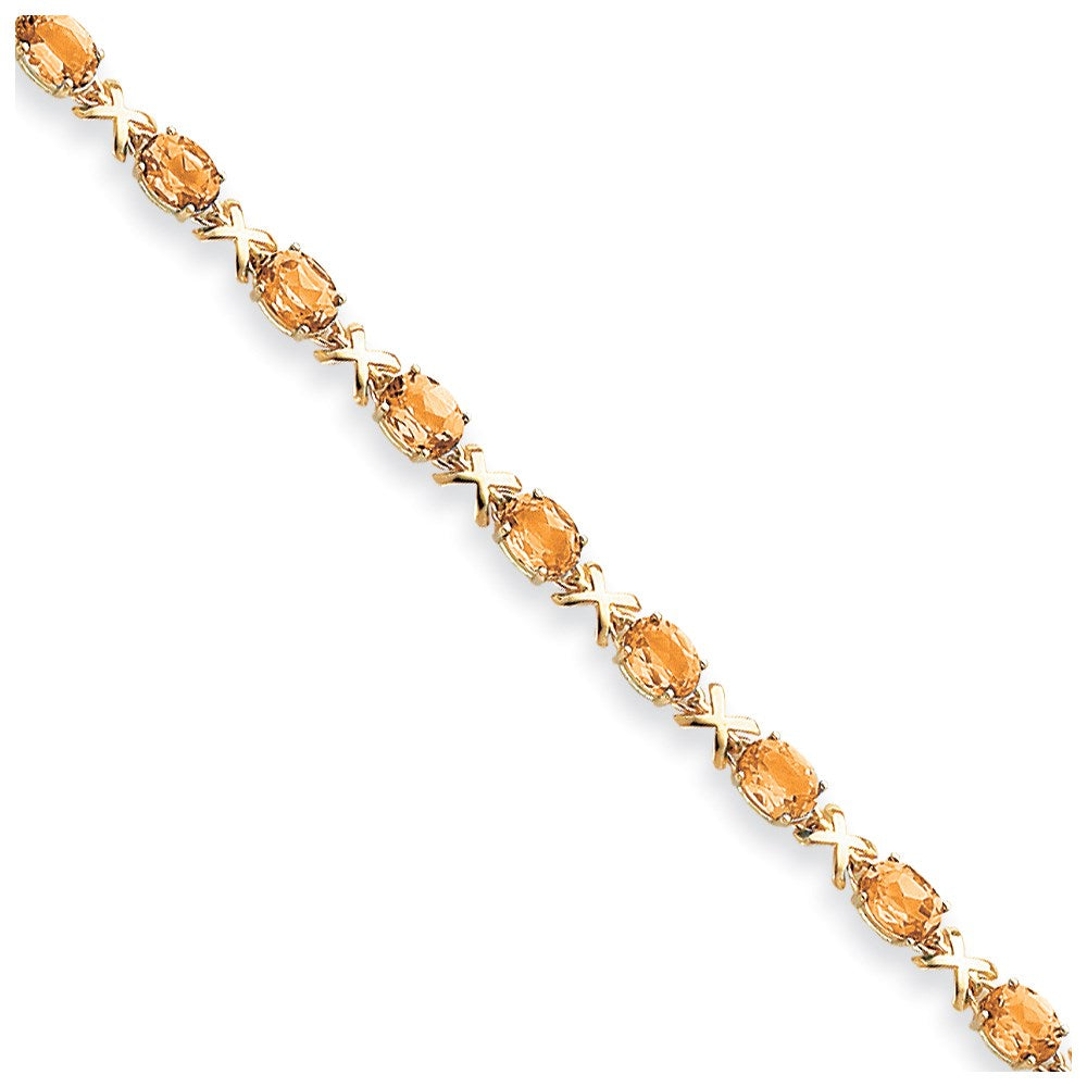 14k Citrine Bracelet