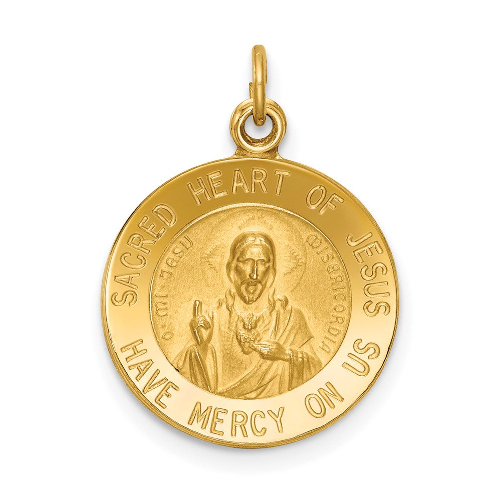 14k Sacred Heart of Jesus Medal Charm