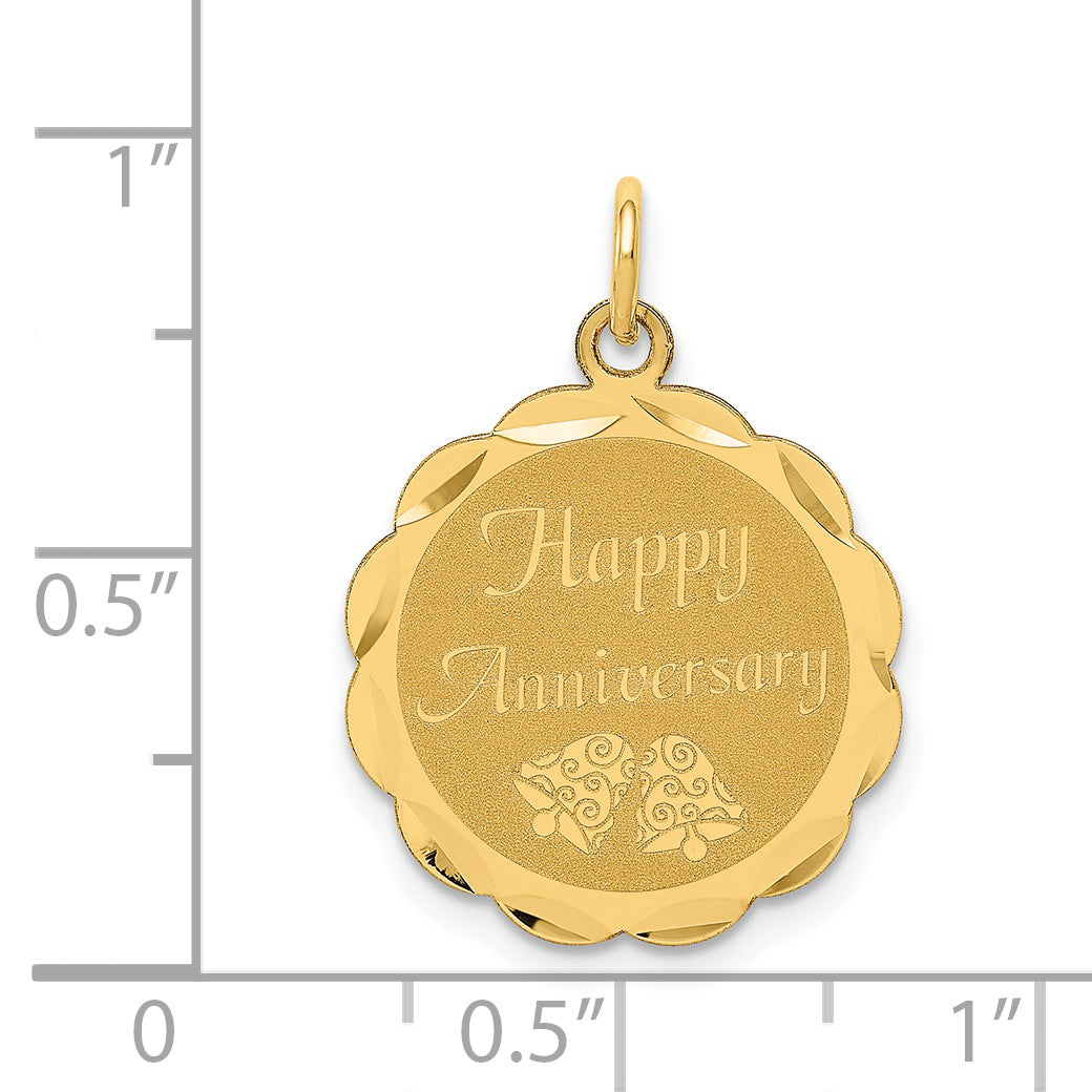 14K Happy Anniversary Charm XAC572