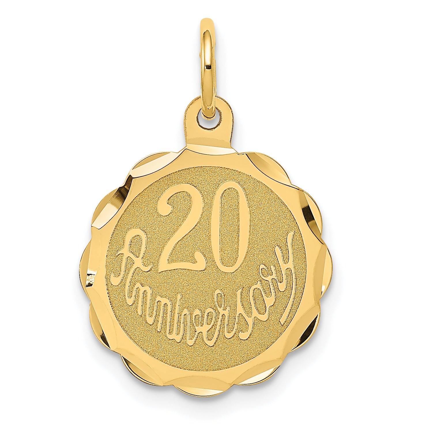 14K Happy 20th Anniversary Charm XAC579