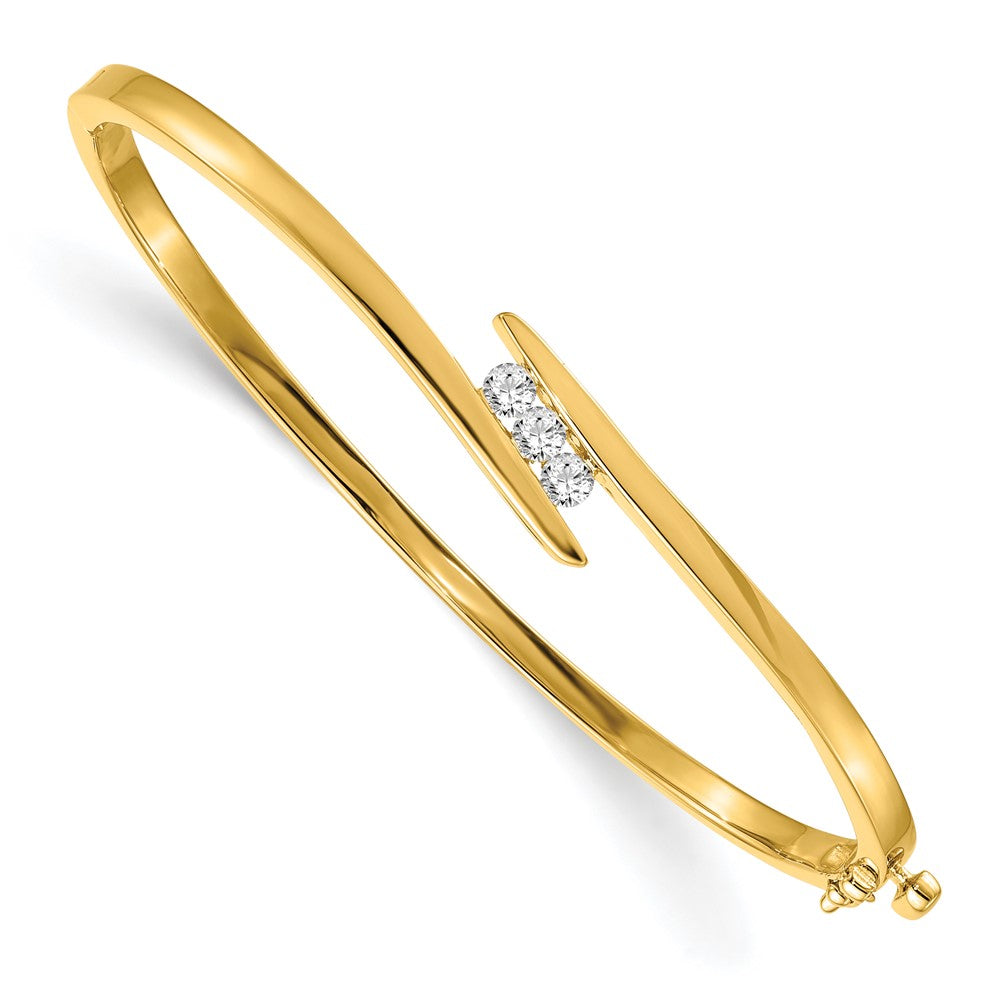 14K Lab Grown Diamond VS/SI FGH Bangle Bracelet