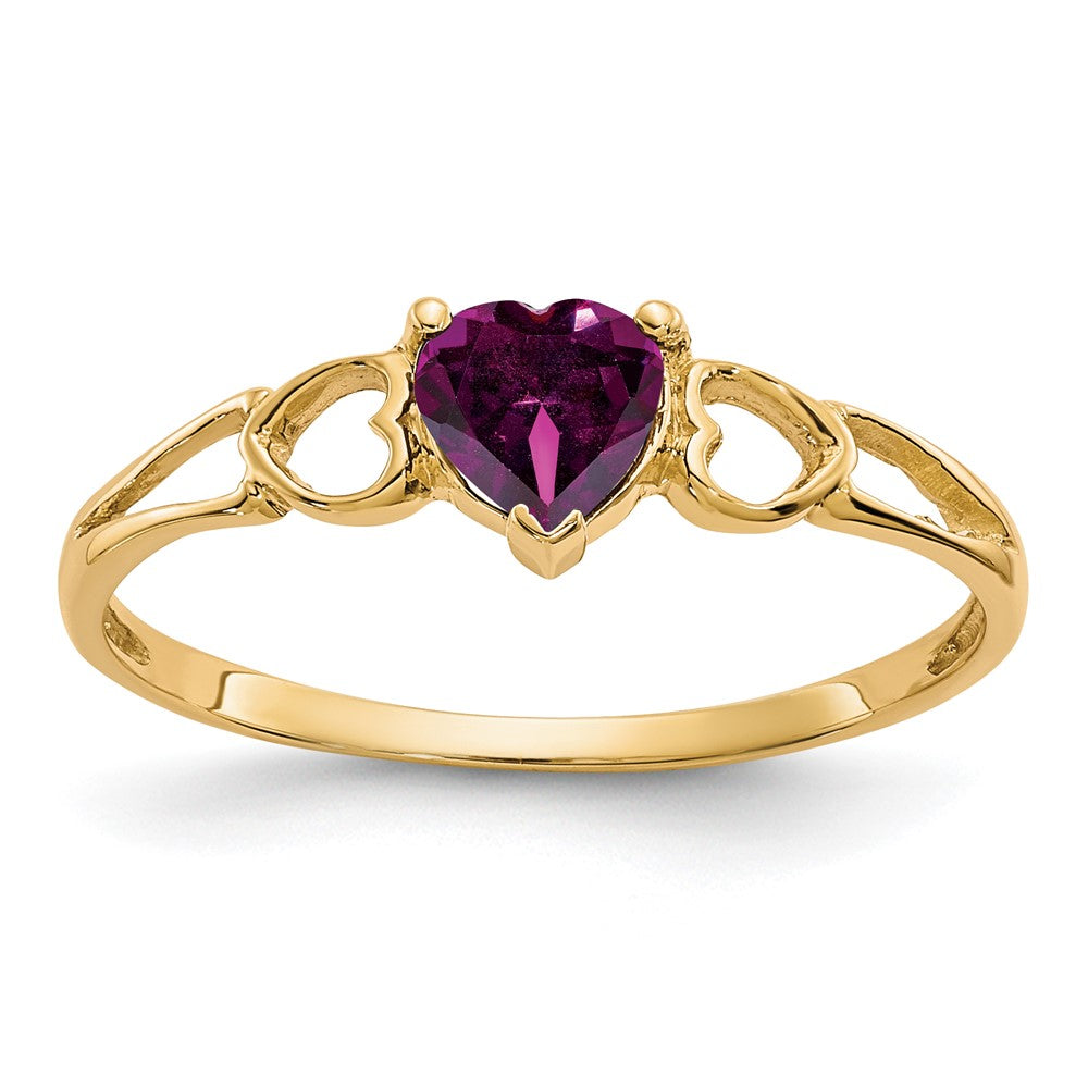 14k Rhodolite Garnet Birthstone Ring