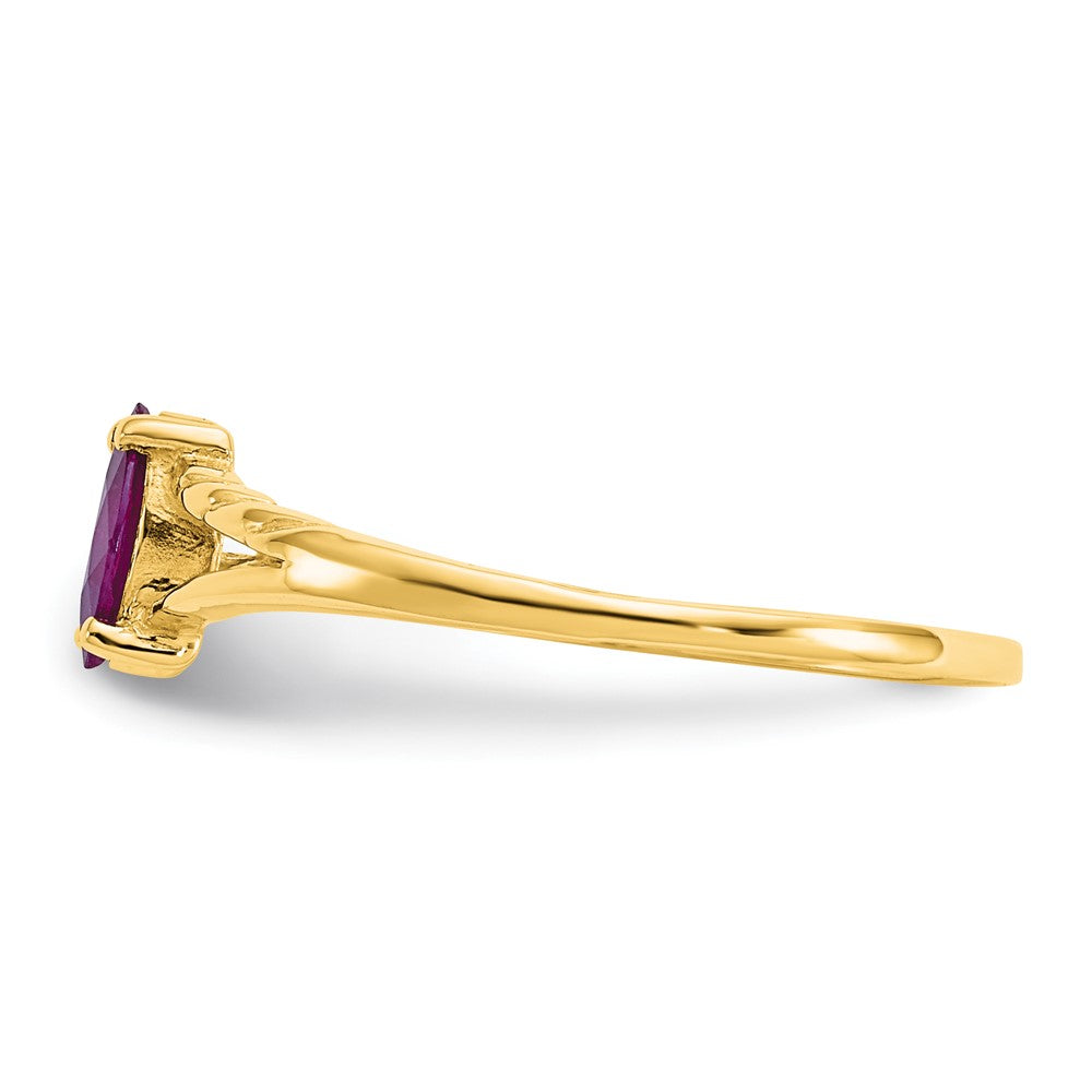 14k Rhodolite Garnet Birthstone Ring