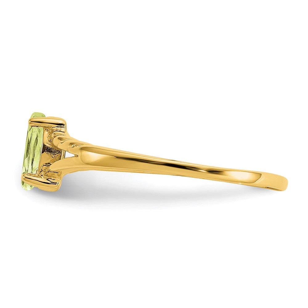 14k Peridot Birthstone Ring