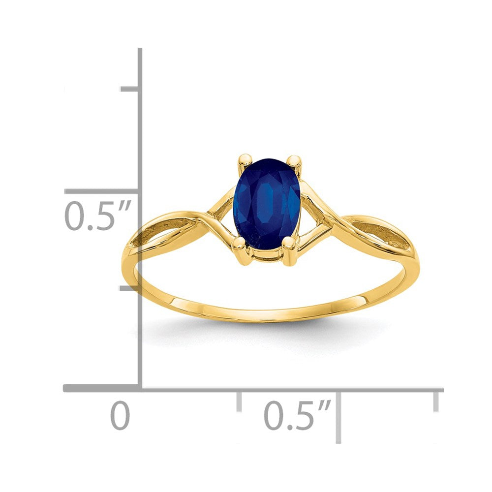 14k Sapphire Birthstone Ring