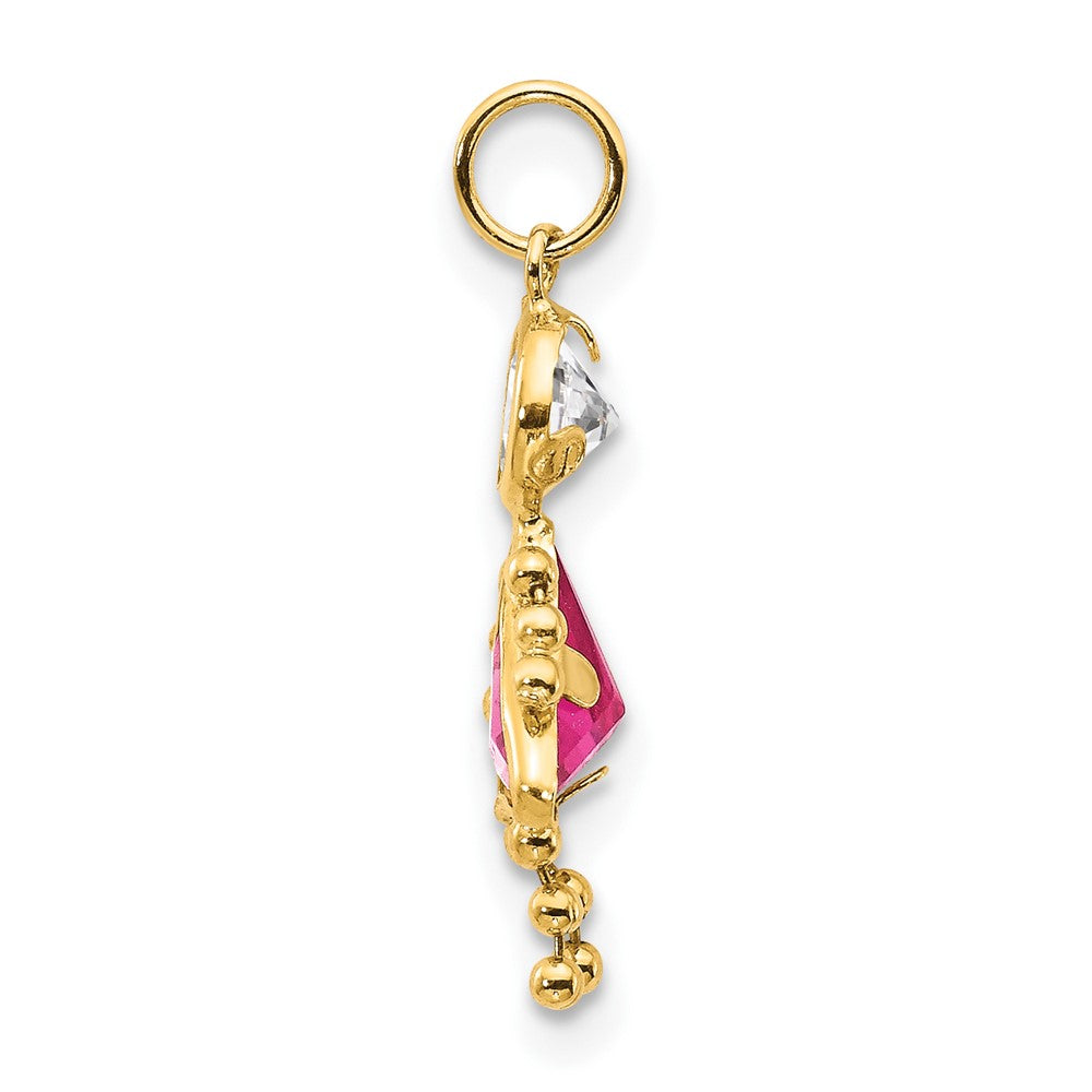 14k October Girl Birthstone Charm