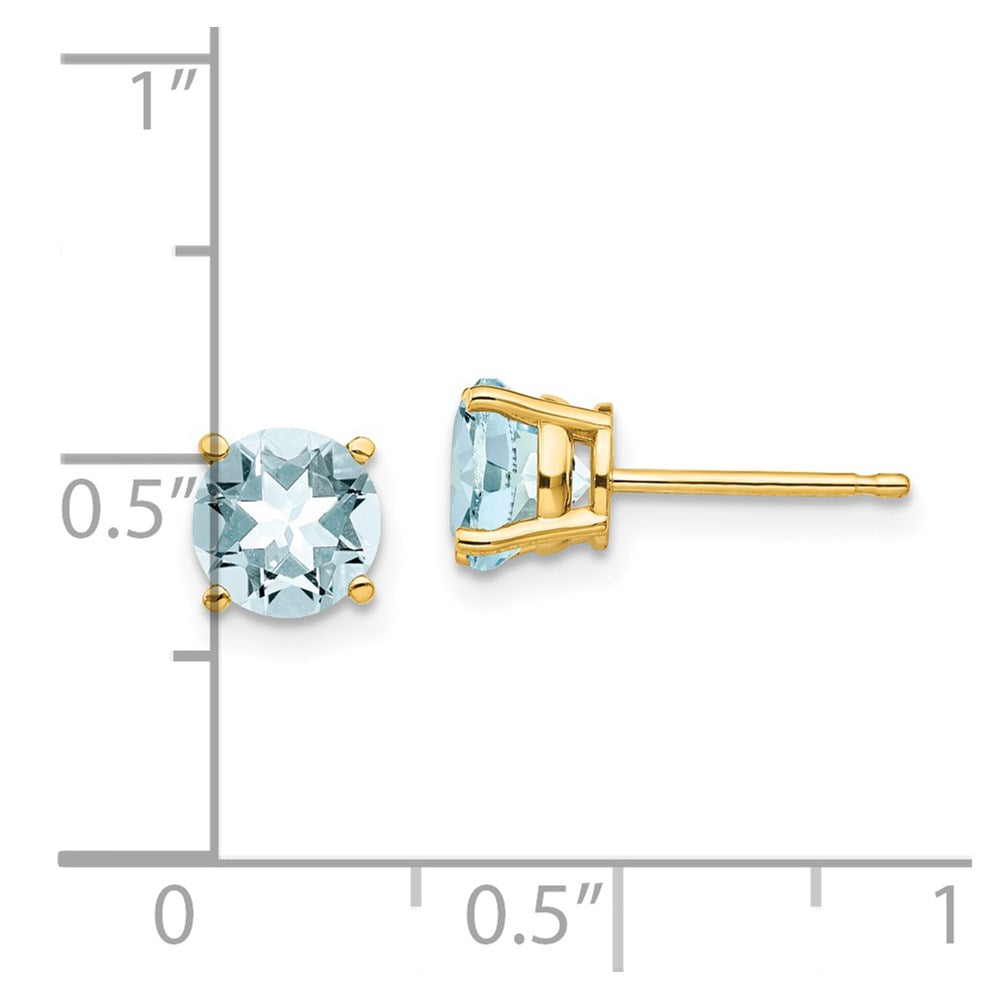 14k Aquamarine Earrings