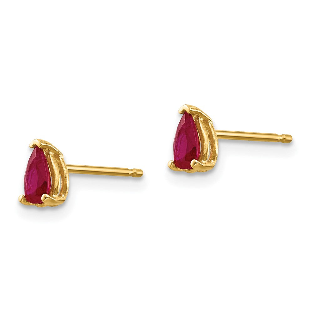 14k Ruby Ruby Earrings