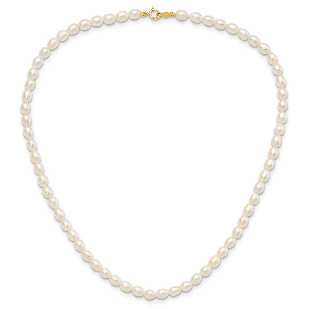 14k White FW Cultured Pearl 14 in. Necklace, 5 in. Bracelet & Earring Set