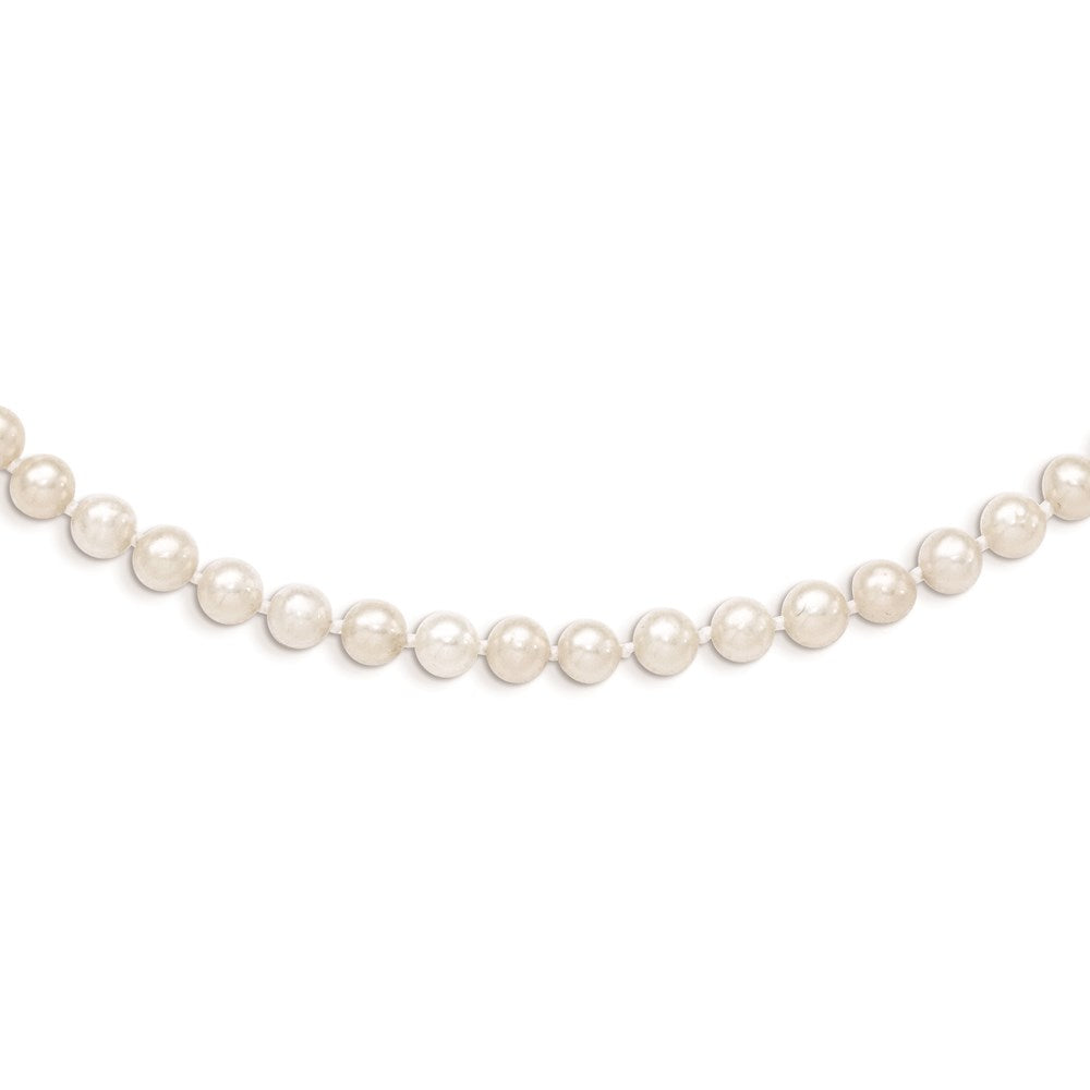 14k 4-5mm White Near Round Freshwater Cultured Pearl Necklace