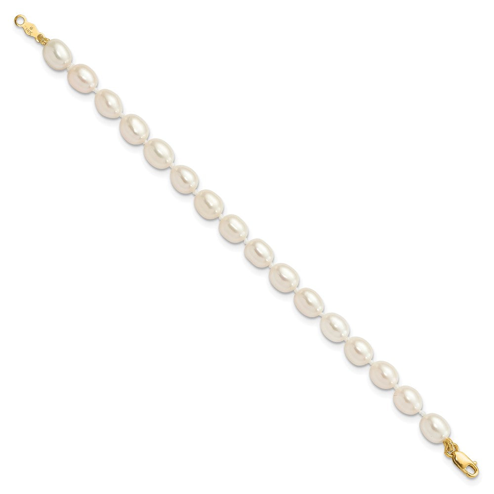 14k 5-6mm FW Cultured Pearl 5in Bracelet, 14in Necklace & Earring Set