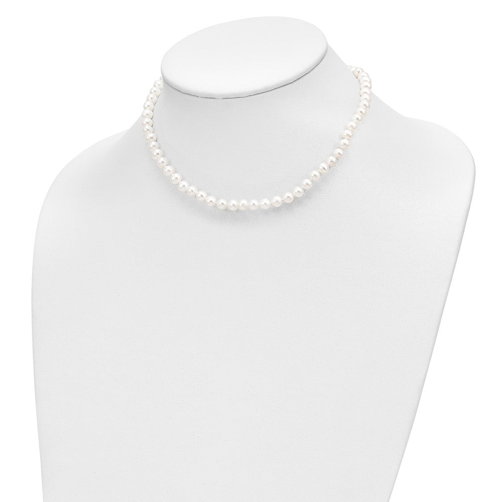 14k 5-6mm FW Cultured Pearl 5in Bracelet, 14in Necklace & Earring Set