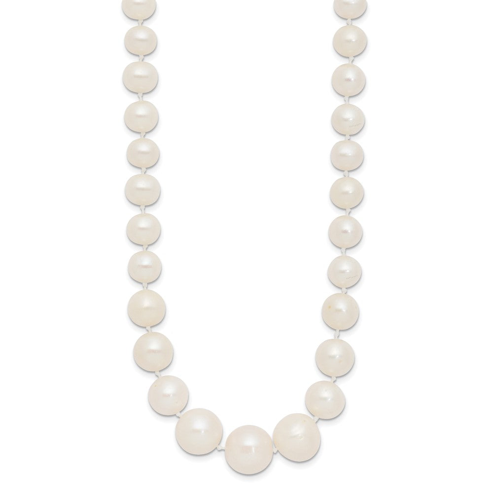 14k 7-11mm White Freshwater Cultured Pearl Graduated Necklace