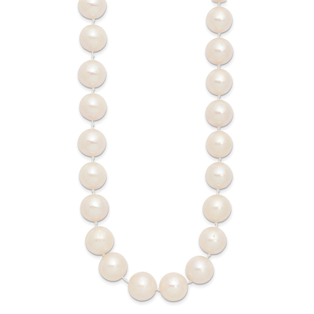 14k 11-12mm White Near Round Freshwater Cultured Pearl Necklace