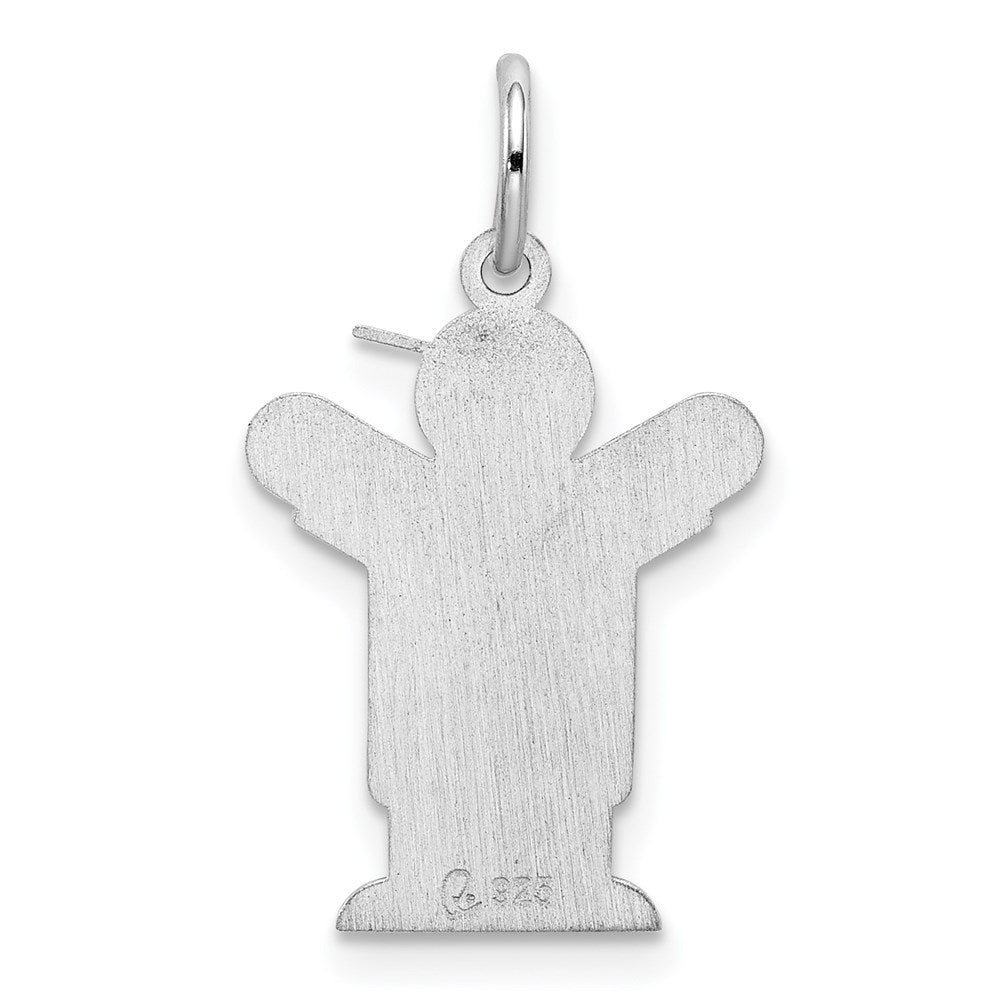 Sterling Silver Rhodium-plated Love Kid Charm