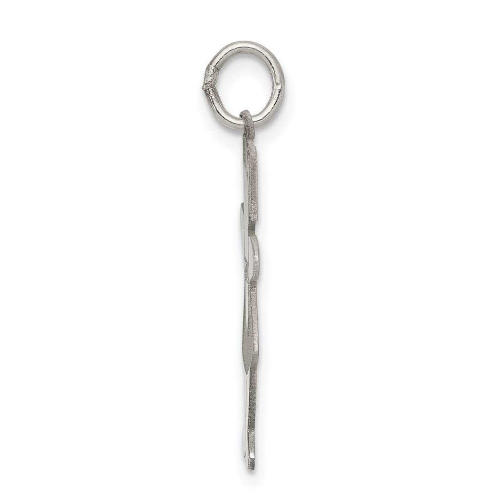 Sterling Silver Rhodium-plated Pocket Sized Cuddle Charm