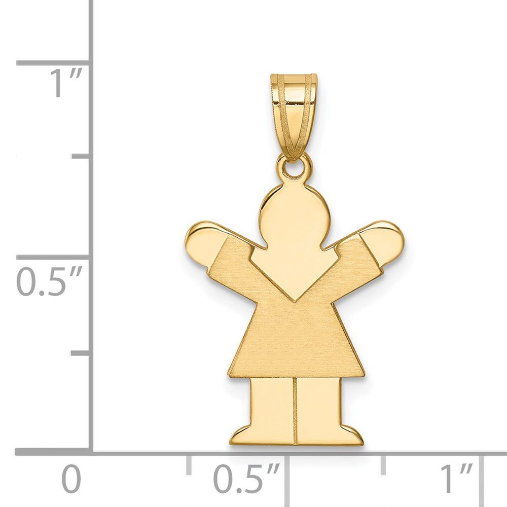 14k Girl Charm