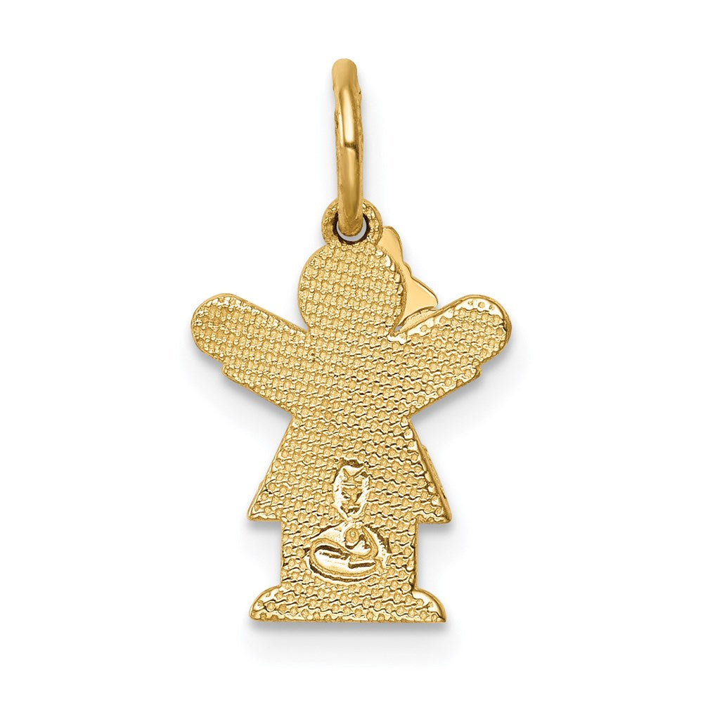 14k Mini Girl Love Charm