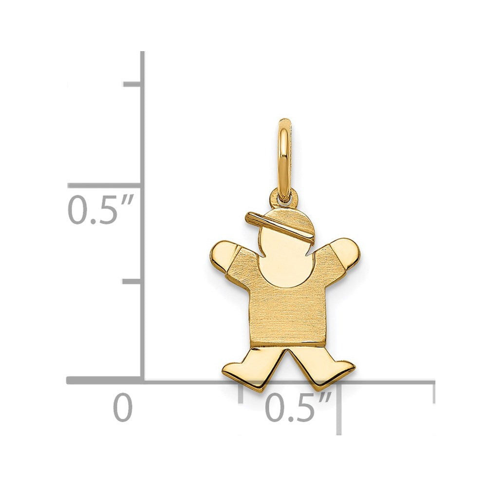 14k Mini Boy Joy Charm