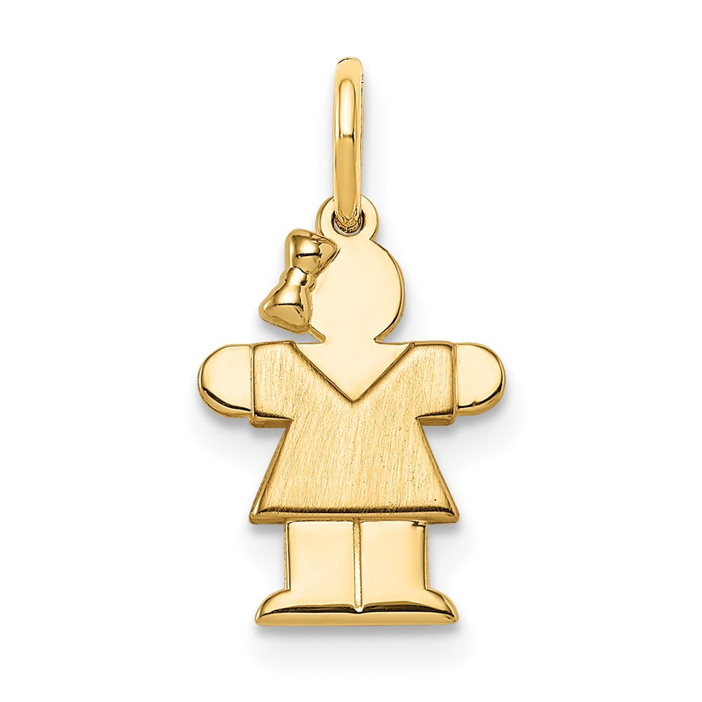 14k Mini Girl Hugs Charm