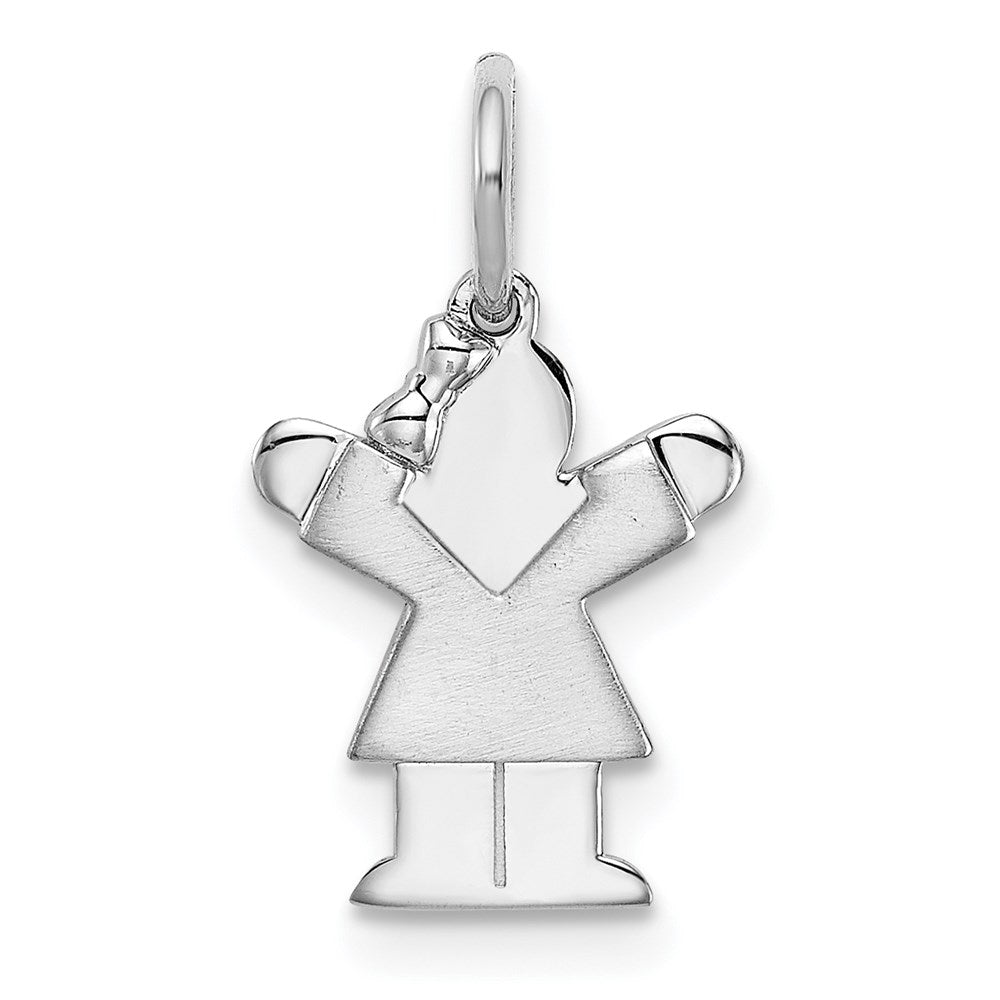 14k White Mini Girl Love Charm