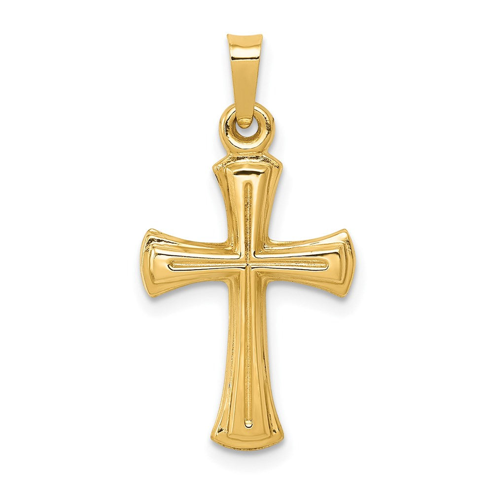 14k Hollow Cross Pendant