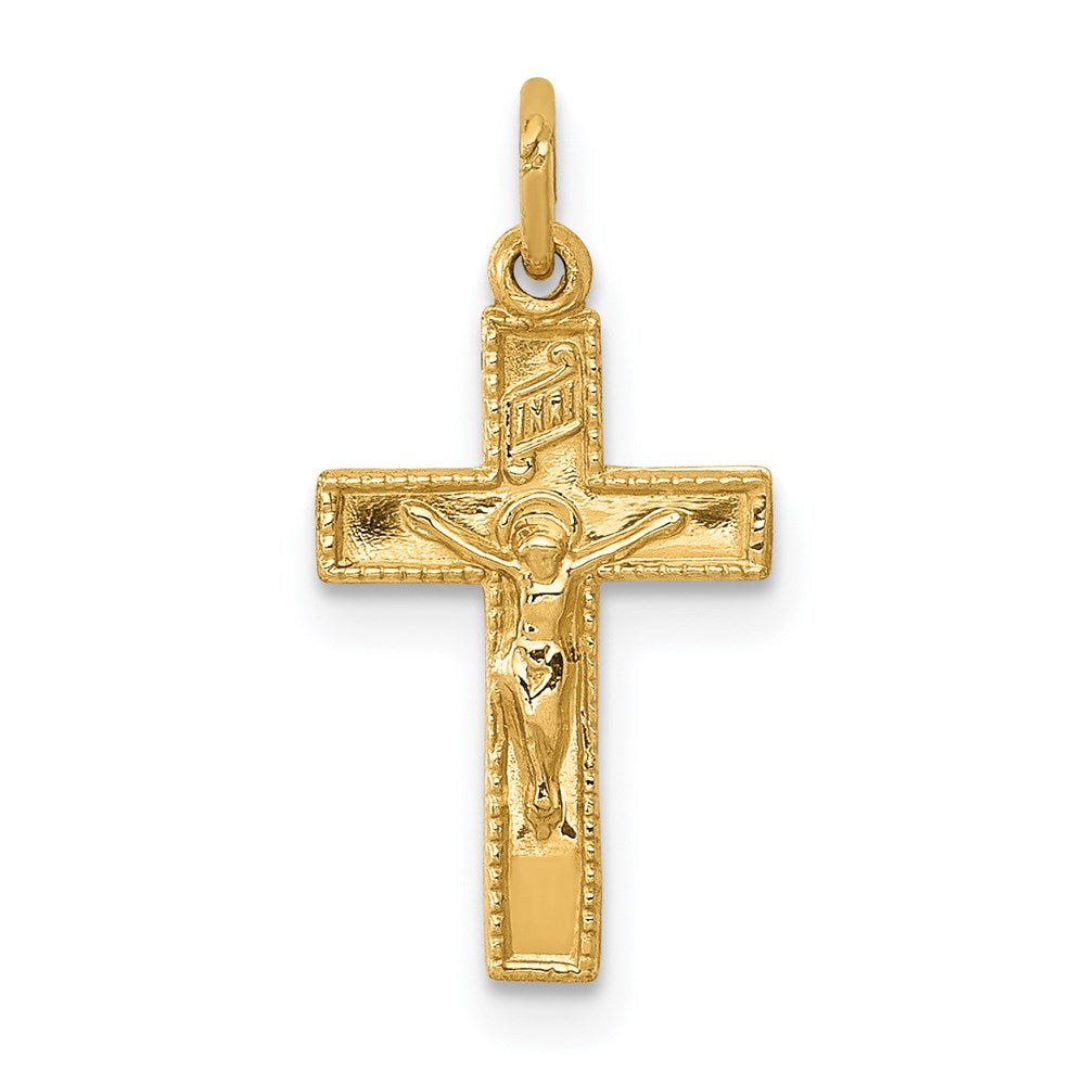 14k INRI Crucifix Charm