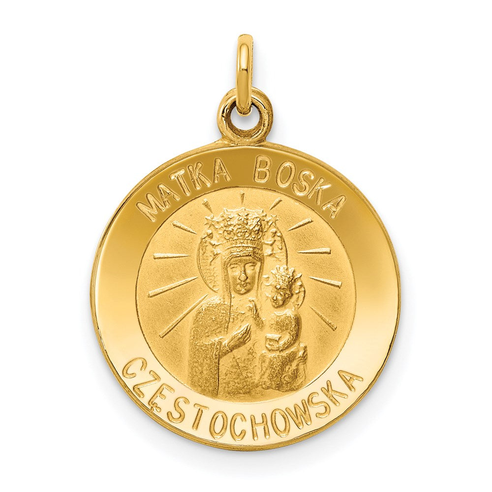 14k Matka Boska Medal Charm