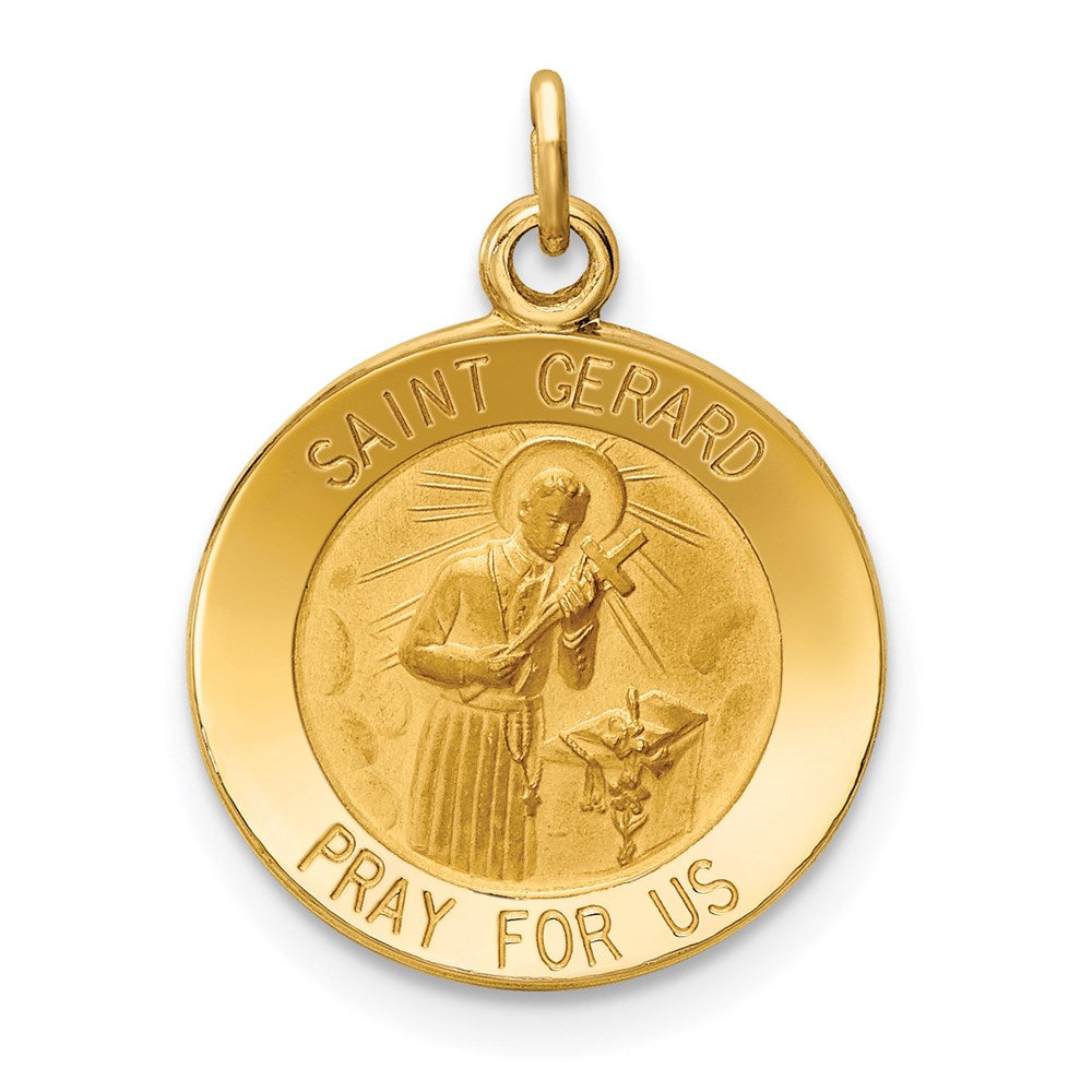 14k Saint Gerard Medal Charm