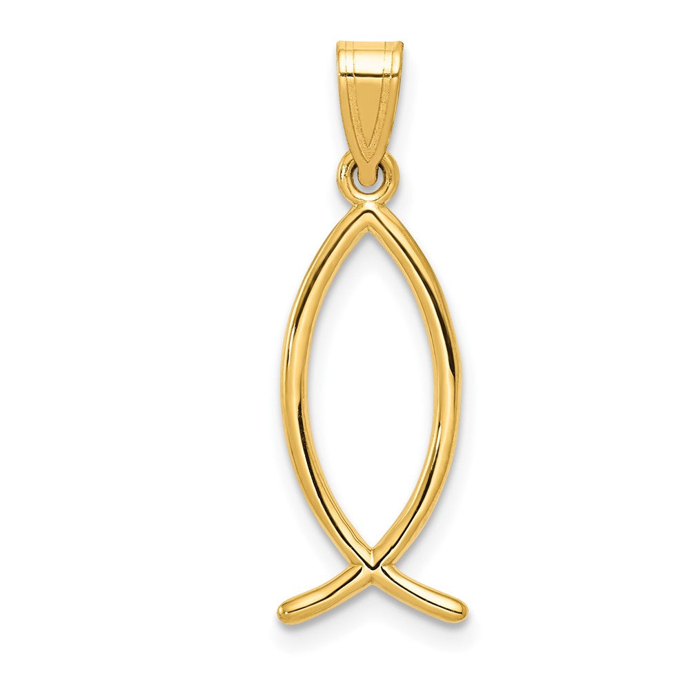 14k Ichthus Fish Charm