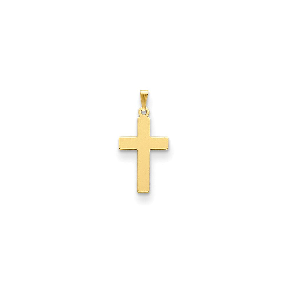 14K Polished Cross Charm