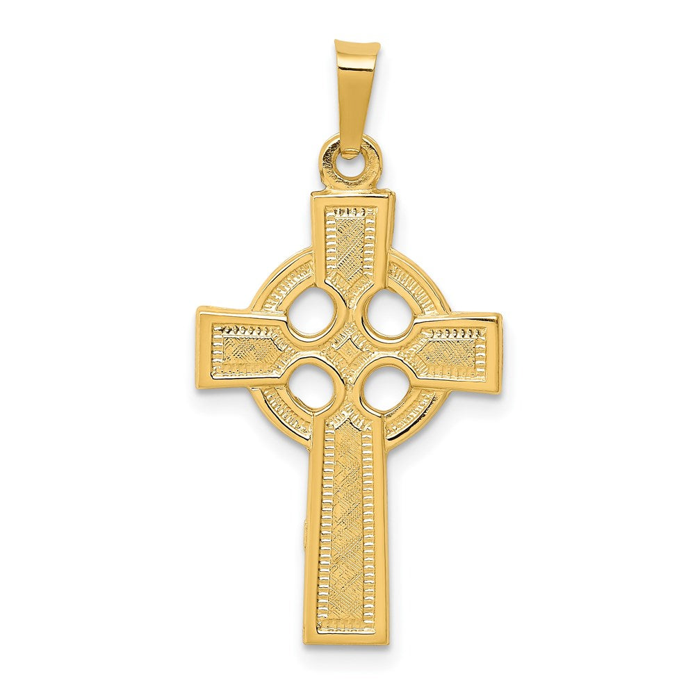 14k Celtic Cross Charm