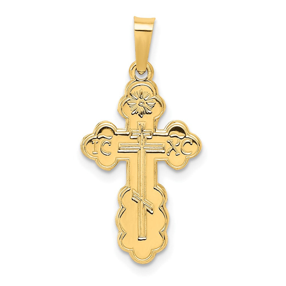 14k Eastern Orthodox Cross Charm