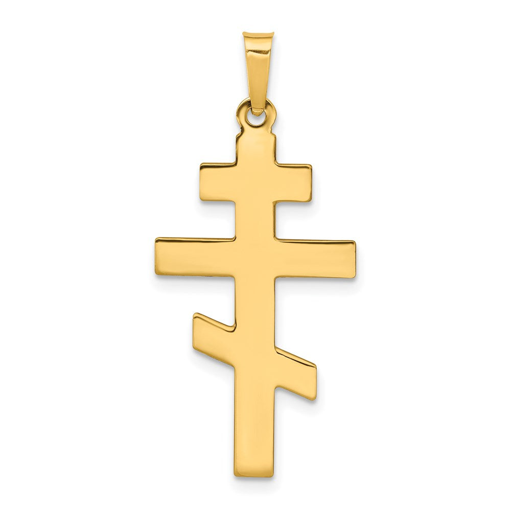 14k Eastern Orthodox Cross Charm